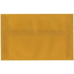 JAM Paper A10 Translucent Vellum Invitation Envelopes, 25ct. Ochre Gold