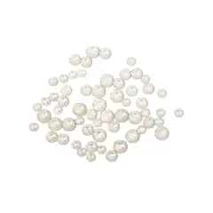 Round Flatback Austrian Crystals Mix by Bead Landing&trade;, 60ct. White Opal