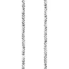 Silver Luster Glass Faceted Rondelle Beads, 3mm by Bead Landing&trade;