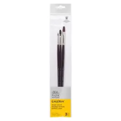 Winsor & Newton&reg; Galeria&reg; 3 Piece Long Handle Brush Set No. 2