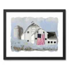 American Harvest Black Framed Canvas
