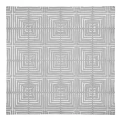 Gray Geo Diamonds Cotton Twill Napkin