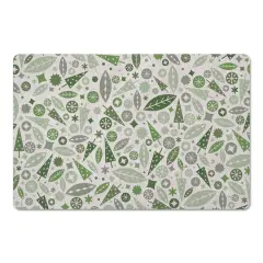 Sage Midmod Christmas Floor Mat