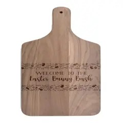 Easter Bunny Bash 8" x 17" Walnut Paddle Cutting Board