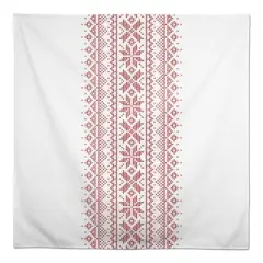 Knit Snowflakes 58x58 Tablecloth