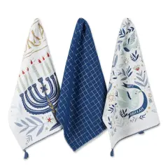 DII&reg; Assorted Happy Hanukkah Dishtowel Set