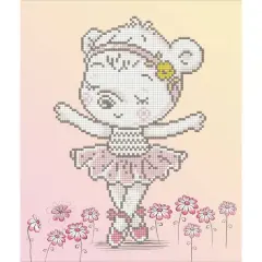 Diamond Dotz&reg; Intermediate Ballet Bear Diamond Facet Art Kit