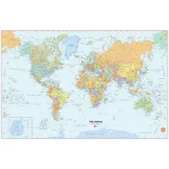 WallPops Dry Erase World Map