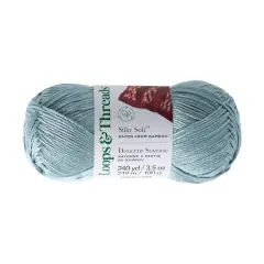 Silky Soft&trade; Yarn by Loops & Threads&reg; Mineral Blue