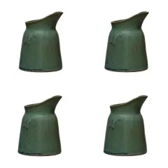 Hello Honey&reg; Matte Green Stoneware Creamer Set, 4ct.