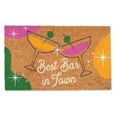 30" x 18" Best Bar in Town Doormat