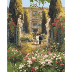 16" x 20" Garden Romance Paint-by-Number Kit with Wood Display Hanger by Artist's Loft&reg;