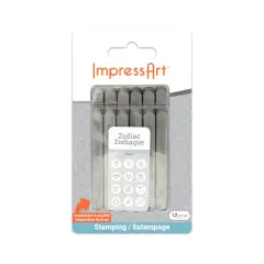 ImpressArt&reg; 4mm Zodiac Metal Stamps Pack