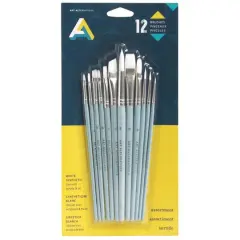 Art Alternatives Synthetic Short Handle 12 Brush Set