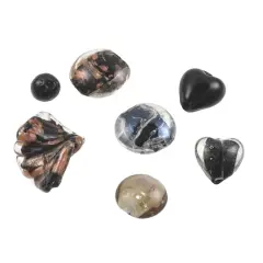 Mixed Lampwork Glass Craft Beads by Bead Landing&trade; Black