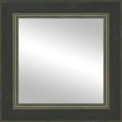 Timeless Frames&reg; Dara Black & Silver 12" x 12" Framed Mirror