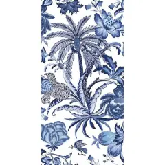 RoomMates Exotic Curiosity Peel & Stick Wallpaper Blue and White