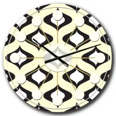 Designart 'Retro Pattern Abstract Design Xiv Mid-Century Modern Wall Clock