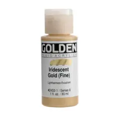 Golden&reg; Iridescent Fluid Acrylics, 1oz. Iridescent Gold (Fine)