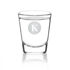 Hortense B. Hewitt Co. Monogram Shot Glass K