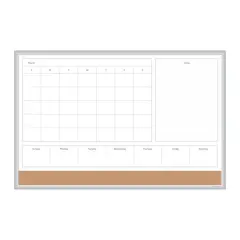 U Brands 36" x 24" 4N1 Magnetic Combo Board
