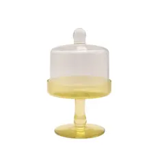 5.5" Yellow Glass Cake Stand by Ashland&reg;