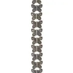 Silver Plated Metal Butterfly Beads, 14mm by Bead Landing&trade;