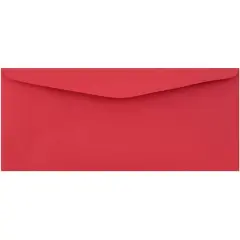 JAM Paper #9 Business Recycled Envelopes, 50ct. Red