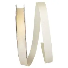 JAM Paper 7/8" x 100yd. Grosgrain Ribbon Ivory