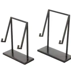 Black Metal Modern Abstract Easel Set
