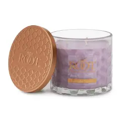Root Candles Signature 3-Wick Honeycomb Beeswax Blend Jar Candle Lavender Vanilla