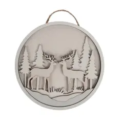 6" Deer Plaque DIY Wood D&eacute;cor Kit by Make Market&reg;