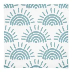 Sun Print Cotton Twill Napkin Blue