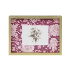 Gold Frame Pink Floral Print Tabletop D&eacute;cor by Ashland&reg;