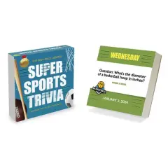 TF Publishing 2024 Sports Facts & Trivia Daily Desktop Calendar