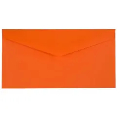 JAM Paper 3.875" x 7.5" Brite Hue Monarch Envelopes, 50ct. Orange