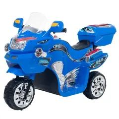 Toy Time Blue Battery Operated Ride-On Motorcycle