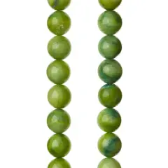 Green Shell Round Beads, 8mm by Bead Landing&trade;