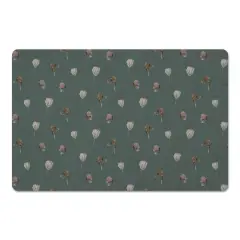 Cottage Florals Floor Mat Emerald