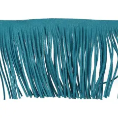 3.75" Flocked Fringe Trim by Celebrate It&reg; Blue