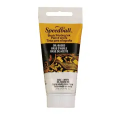 Speedball&reg; Oil-Based Block Printing Ink, 1.25oz. White
