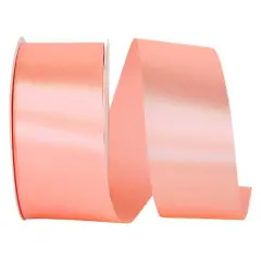 JAM Paper 1.875" x 50yd. Single Face Satin Allure Ribbon Coral Rose