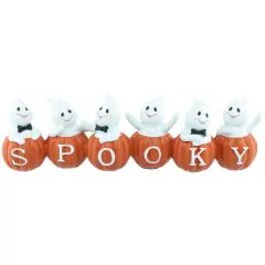 15.5" Ghosts and Pumpkins "Spooky" Halloween Decoration