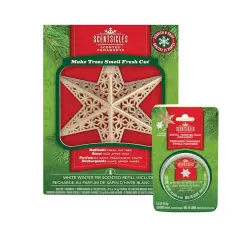 Scentsicles Gold White Winter Fir Metal Star Ornament with Refill