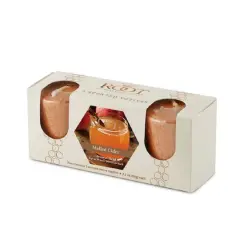 Root Candles Scented 20 Hour Beeswax Blend Votive Candles Gift Box Mulled Cider
