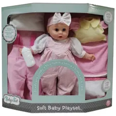 Goldberger Baby's First&reg; Soft Baby Playset&trade; 16" Dress Up Baby Doll Kit