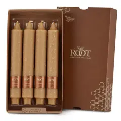 Root Candles 9" Unscented Timberline&trade; Collenette Taper Candles, 4ct. Beeswax