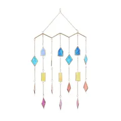 Multi Metal Contemporary Windchime, 29" x 17" x 2"