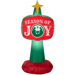 3.5ft. Airblown&reg; Inflatable Outdoor Season of Joy Sign