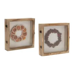 10" Dried Fruit Wreath Shadow Box Set